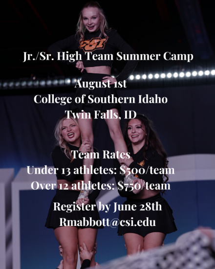 Picture of Junior and Senior High Cheer Team Camp - 2025