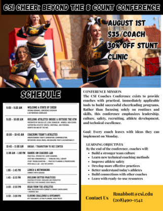 Level Up the Cheer Coaches Conference