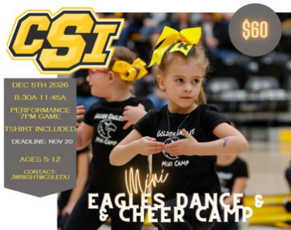 Picture of CSI Mini Eagles Dance/Cheer Camp - Dec 2026